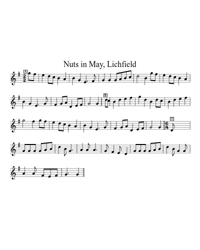 Nuts in May, Lichfield