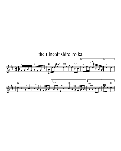 the Lincolnshire Polka (Version 3)