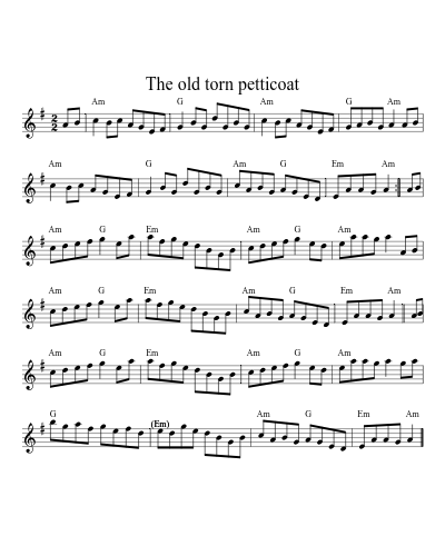 The Old Torn Petticoat (Version 2) preview