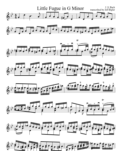 Little Fugue in G Minor (Version 5)