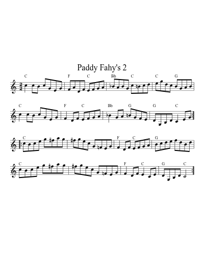 Paddy Fahy's 2