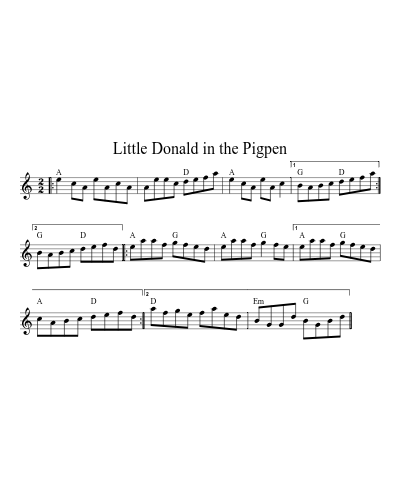 Little Donald In The Pigpen (Version 2) preview