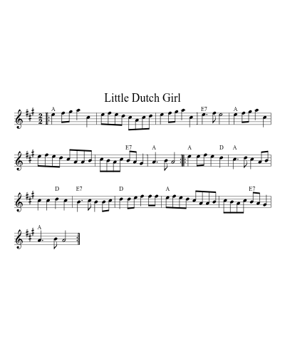 Little Dutch Girl (Version 10)