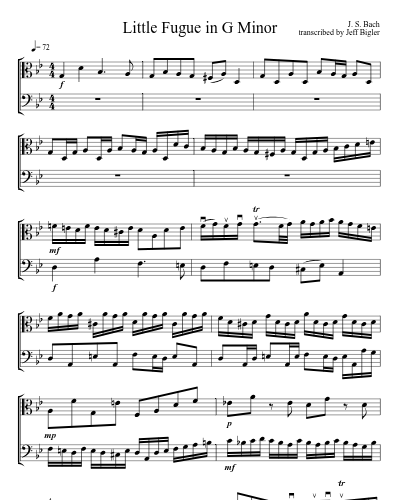 Little Fugue in G Minor (Version 8) preview