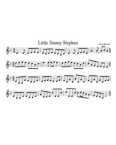 Little Jimmy Stephen (Version 2)