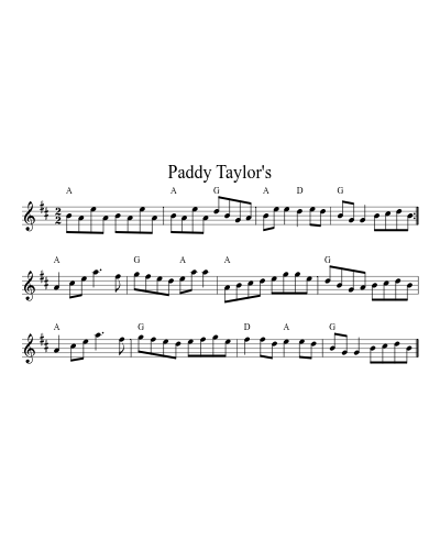 Paddy Taylor's (Version 4) preview