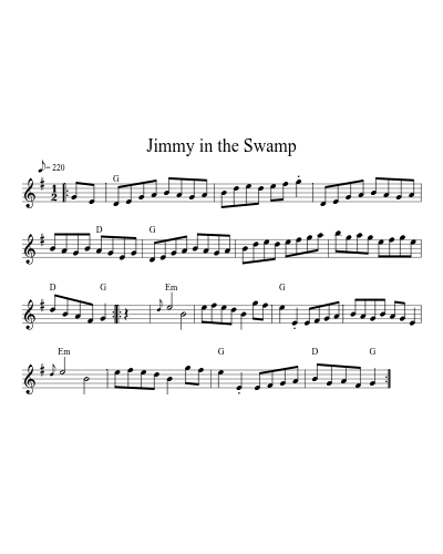 Jimmy in the Swamp (Llarry Brandon)