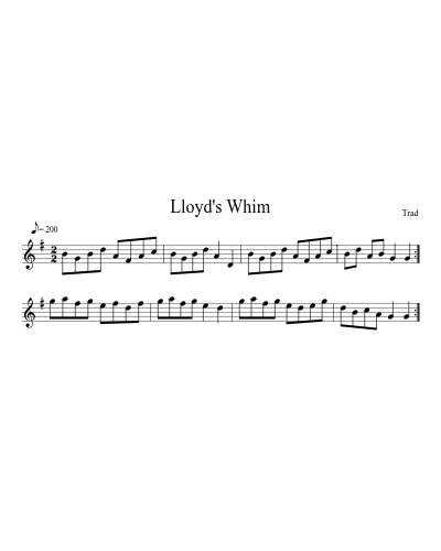 Lloyd's Whim