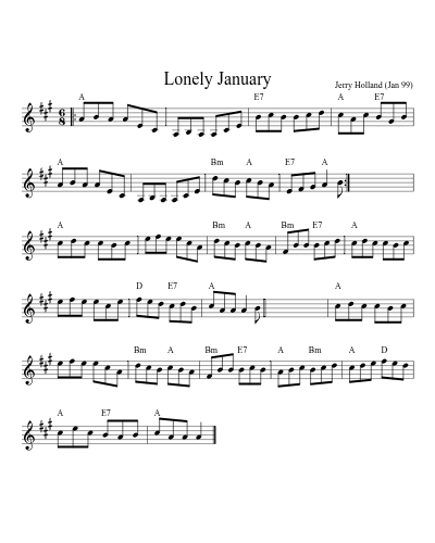 Lonely January (Version 2)