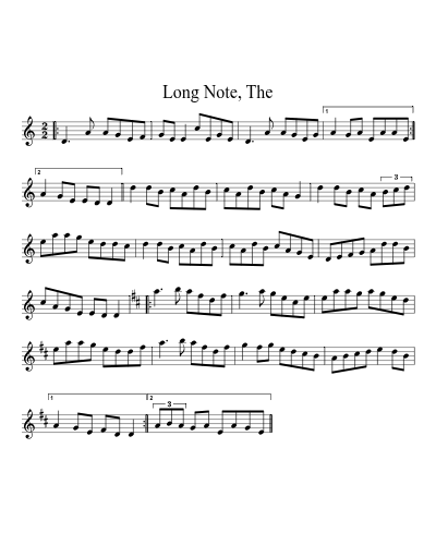 How to Play Long Note, The — Free Sheet Music & Tutorial | Practito