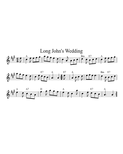 Long John's Wedding (Version 4)