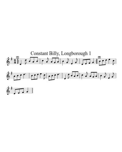 Constant Billy, Longborough 1 sheet music preview