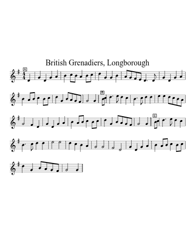 British Grenadiers, Longborough