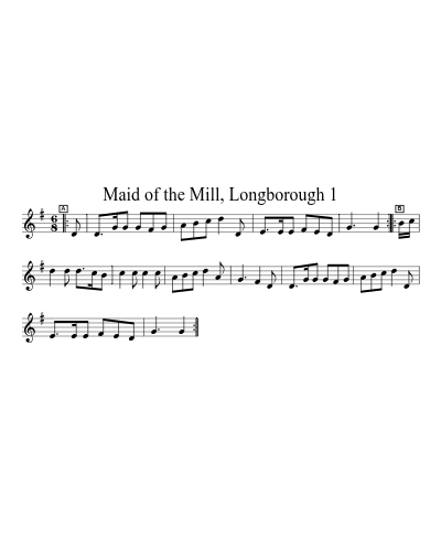 Maid of the Mill, Longborough 1 sheet music preview