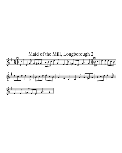 Maid of the Mill, Longborough 2 sheet music preview