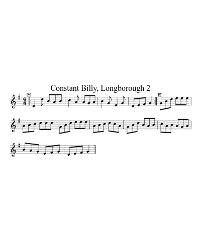 Constant Billy, Longborough 2 sheet music preview
