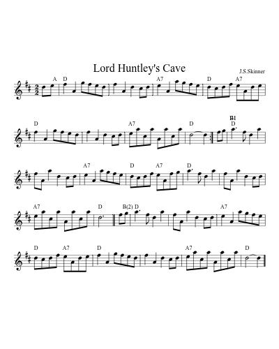 Lord Huntley's Cave (Version 10)