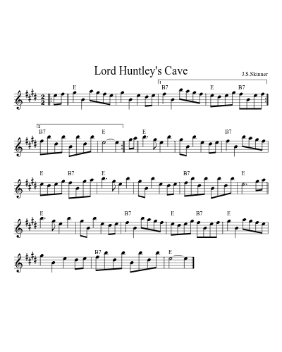 Lord Huntley's Cave (Version 11)