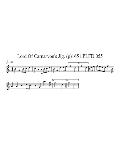 Lord Of Carnarvon's Jig. (p)1651.PLFD.055