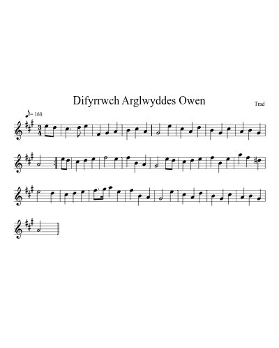 Difyrrwch Arglwyddes Owen (Version 3)