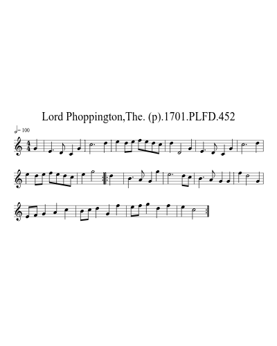 Lord Phoppington,The. (p).1701.PLFD.452