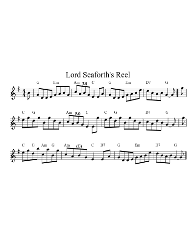Lord Seaforth's Reel