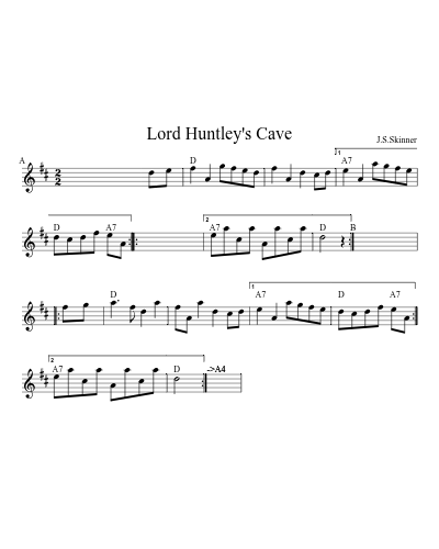 Lord Huntley's Cave (Version 14)