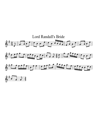Lord Randall's Bride