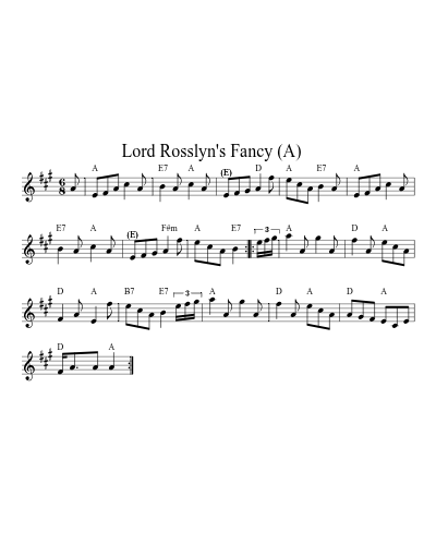 Lord Rosslyn's Fancy    (A) preview