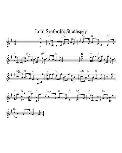Lord Seaforth's Strathspey (Version 4)