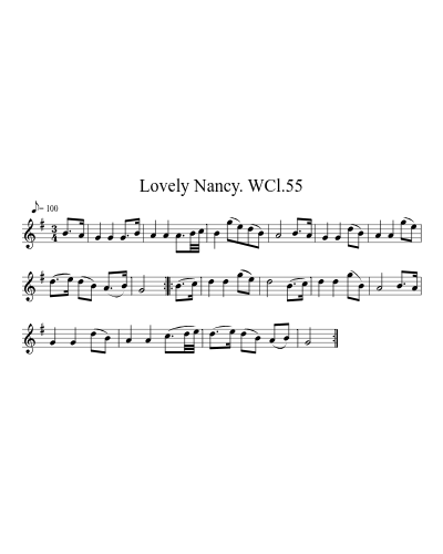 Lovely Nancy. WCl.55 (Version 2)