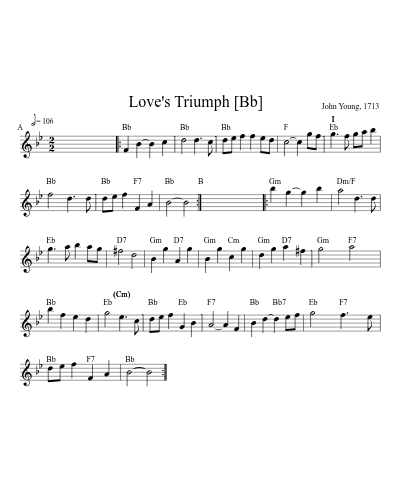 Love's Triumph   [Bb]