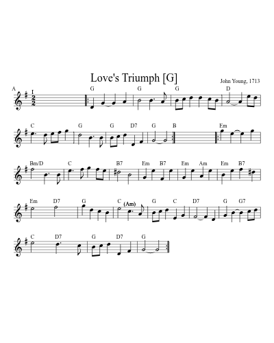 Love's Triumph   [G] (Version 2)