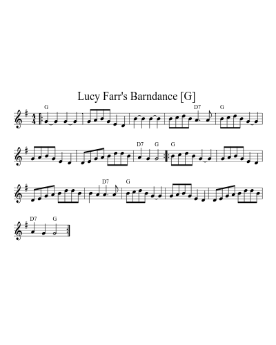 Lucy Farr's Barndance  [G] (Version 2)