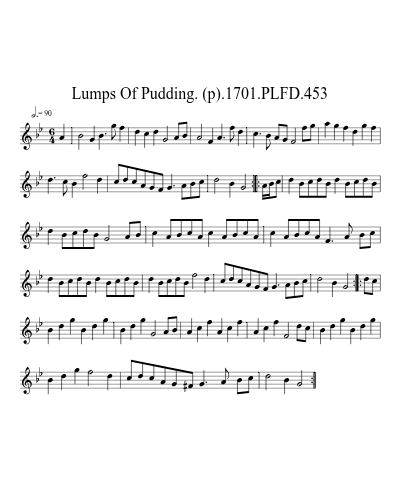 Lumps Of Pudding. (p).1701.PLFD.453