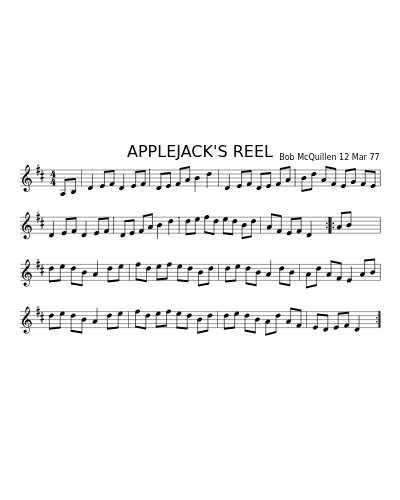APPLEJACK'S REEL