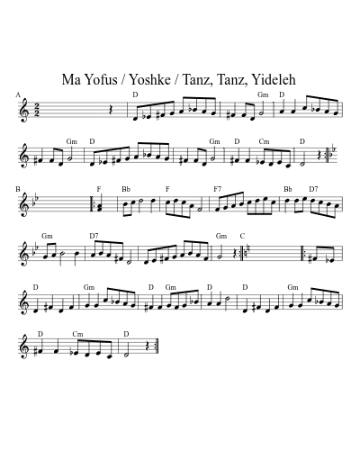 Ma Yofus / Yoshke / Tanz, Tanz, Yideleh