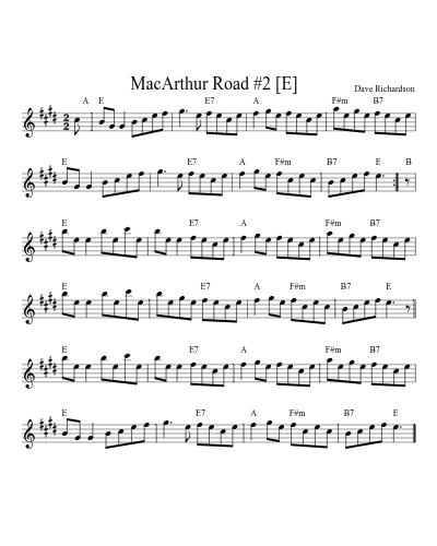 MacArthur Road #2   [E] (Version 4)