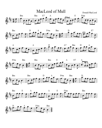 MacLeod of Mull (Version 2)