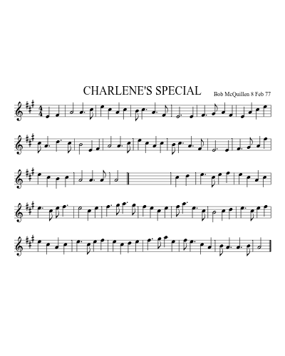 CHARLENE'S SPECIAL