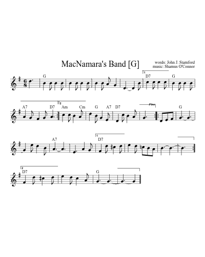 MacNamara's Band   [G]
