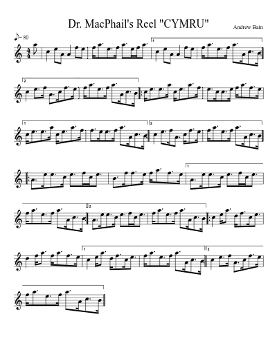 Dr. MacPhail's Reel "CYMRU" preview