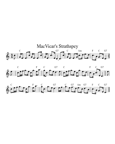 MacVicar's Strathspey (Version 2)