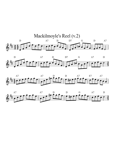Mackilmoyle's Reel (v.2) (Version 4)