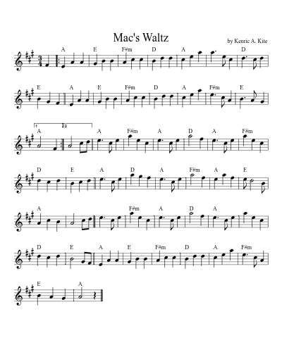 Mac's Waltz (Version 2)