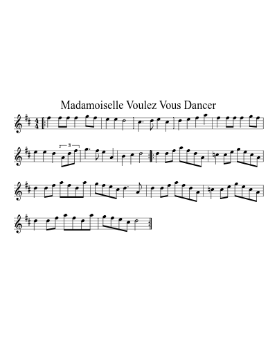 Madamoiselle Voulez Vous Dancer preview