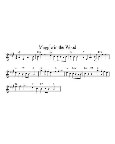 Maggie in the wood (Version 3)