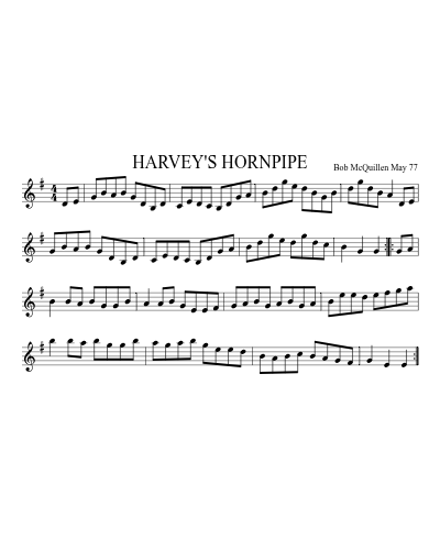 HARVEY'S HORNPIPE