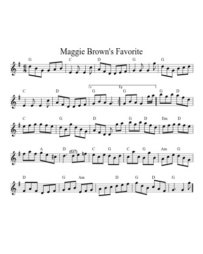 Maggie Brown's Favorite (Version 8)