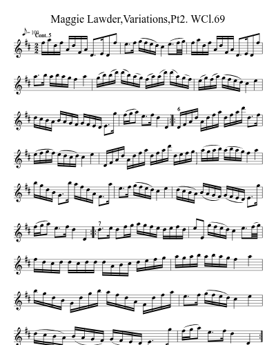 Maggie Lawder,Variations,Pt2. WCl.69